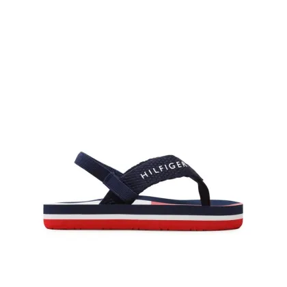 Zdjęcie Tommy Hilfiger Sandały Flag Flap Flop T1B8-32917-0058 Granatowy