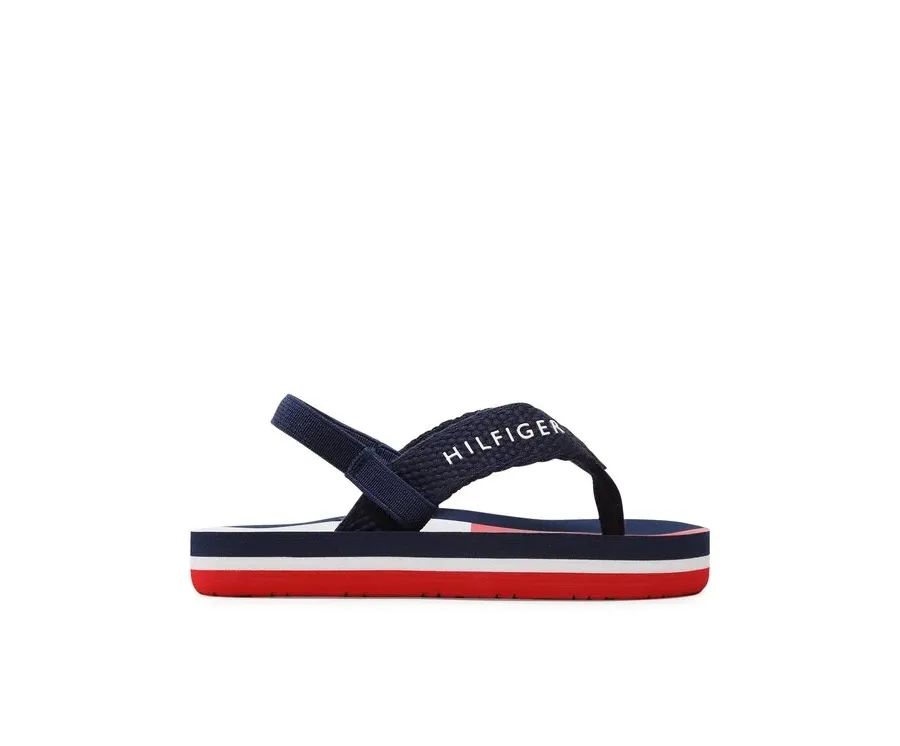 obrazek 1 Tommy Hilfiger Sandały Flag Flap Flop T1B8-32917-0058 Granatowy