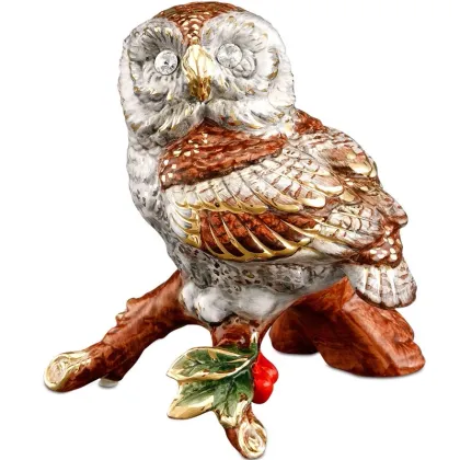 Zdjęcie Dekoracyjna sowa - biała i w kolorze