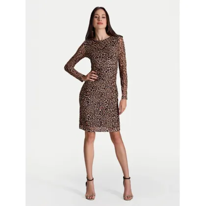 Zdjęcie Swing Sukienka koktajlowa 5AI17600 Beżowy Slim Fit