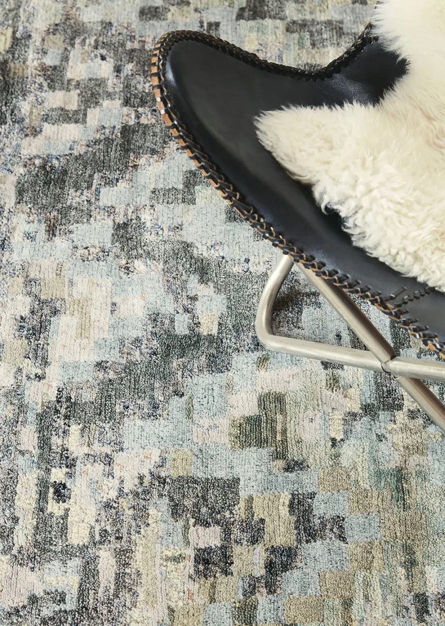 picture 2 Luxurious blue-beige modern carpet - YETI ANAPURNA 51904