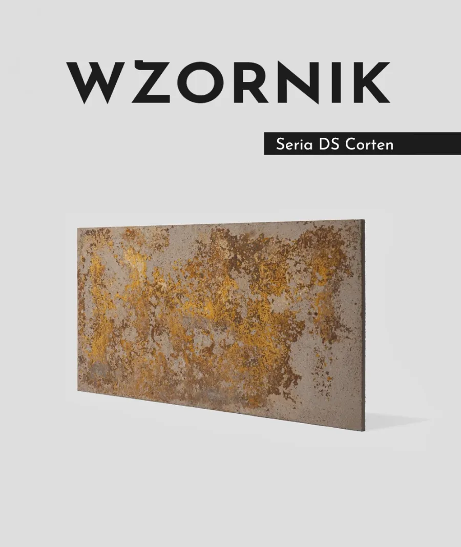obrazek 1 Wzornik DS - (brązowy corten, średnia porowatość) - beton architektoniczny