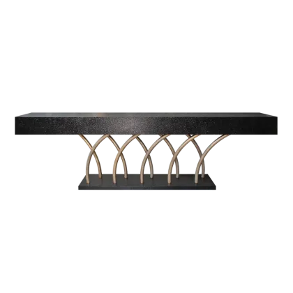 Zdjęcie Luksusowa konsola lakierowana na czarno - Gansk