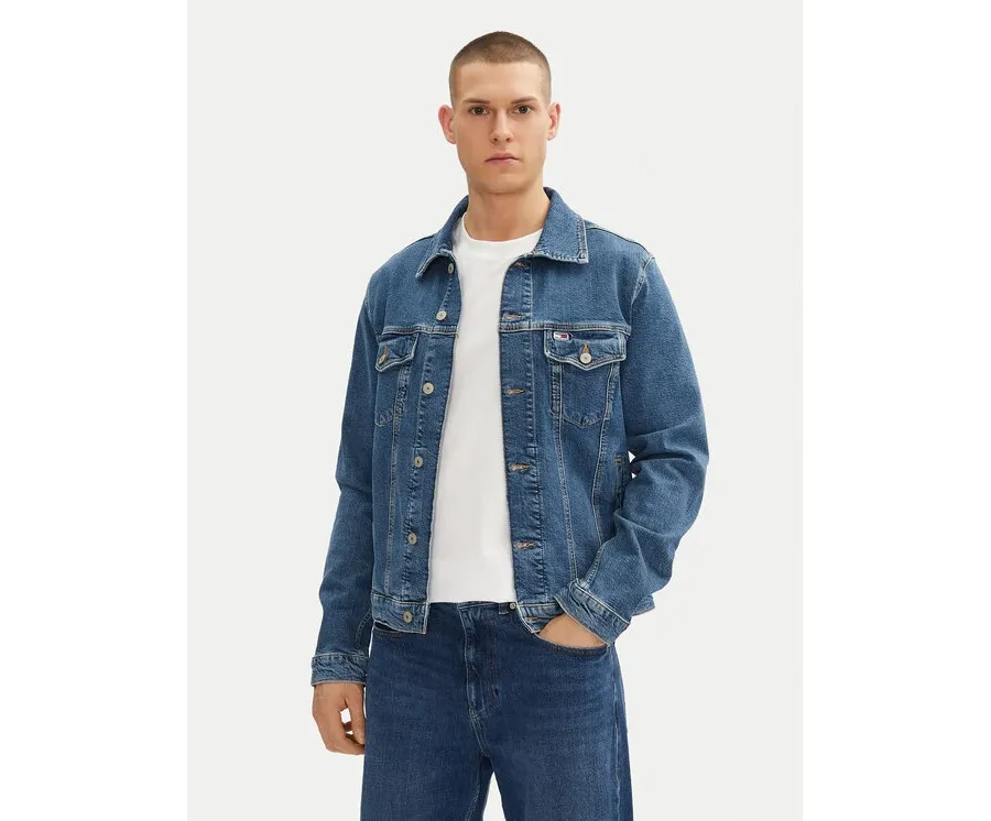 obrazek 1 Tommy Jeans Kurtka jeansowa Ryan DM0DM21047 Niebieski Regular Fit