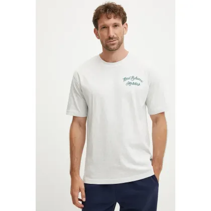 Zdjęcie New Balance t-shirt bawełniany męski kolor szary melanżowy MT43556AHH