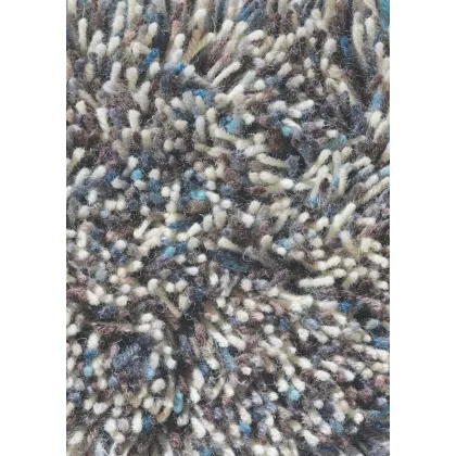 Picture Exclusive blue and beige shaggy carpet - FLAMENCO 59018