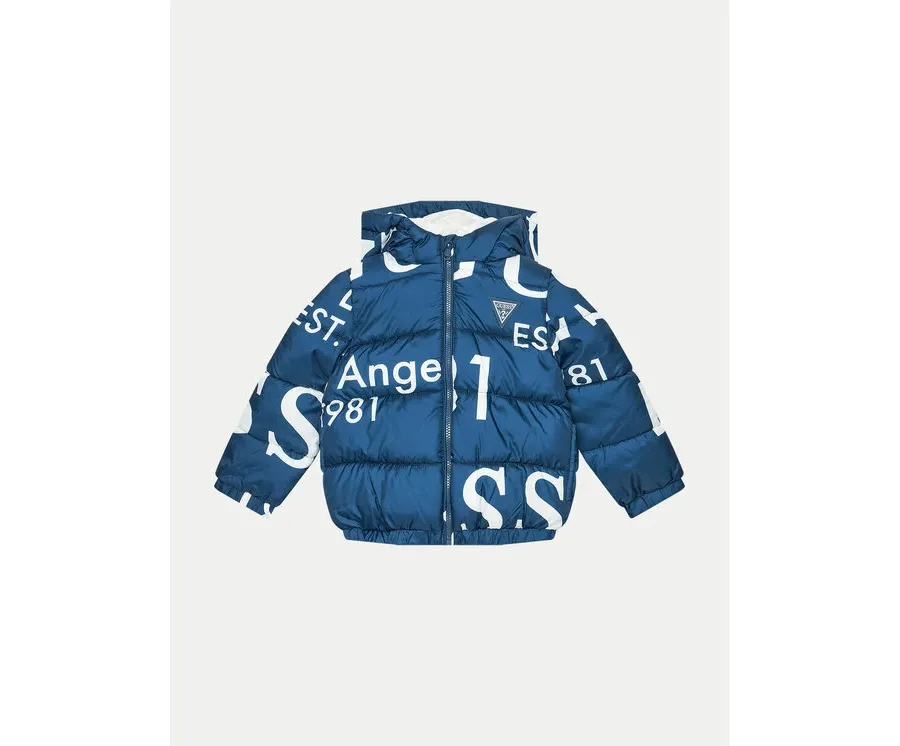 obrazek 1 Guess Kurtka puchowa H4BT00 WCFM0 Niebieski Regular Fit