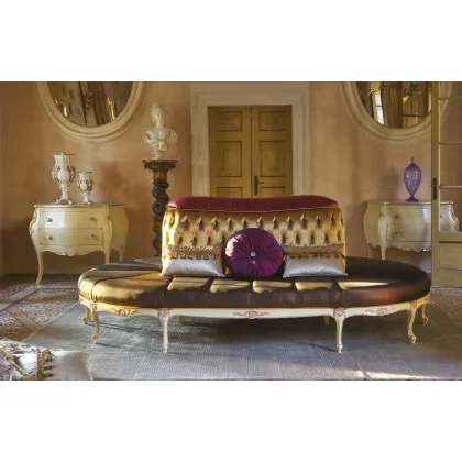 Zdjęcie Prestiżowa okrągła sofa w stylu antycznym do salonu - Morello Gianpaolo