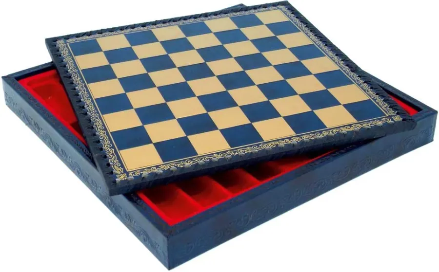 obrazek 1 Niebiesko-złota, elegancka plansza szachowa (35cm) 219GB