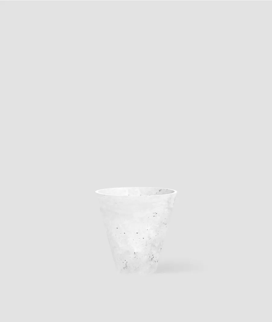 obrazek 1 23x45x45 cm CT - Donica betonowa w kształcie stożka (biała)