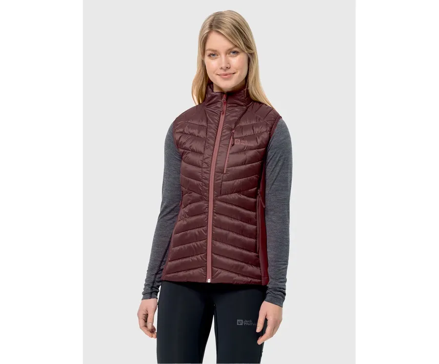 obrazek 1 Jack Wolfskin Bezrękawnik Routeburn Pro Ins Vest 1207202 Bordowy Slim Fit