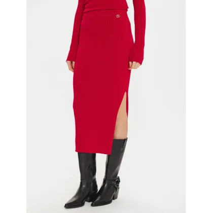 Zdjęcie TWINSET Spódnica ołówkowa 242TT3026 Czerwony Slim Fit