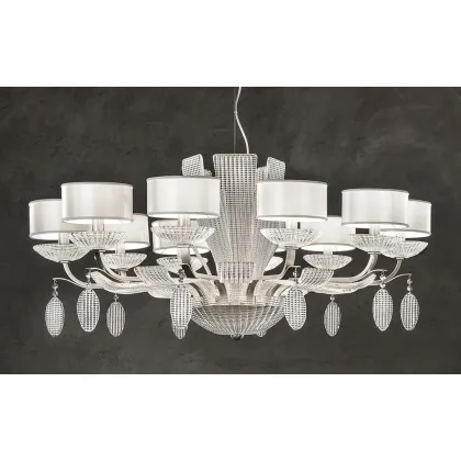 Picture Bright hanging chandelier for avant-garde interiors - Isbel 10