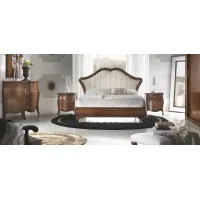 Zdjęcie Luksusowe łóżko do sypialni 160x200 w kolorze wędzonego orzechu kalii