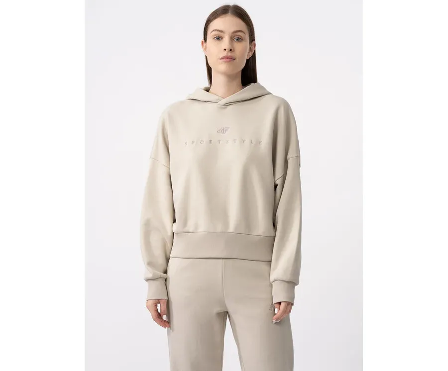 obrazek 1 4F Bluza techniczna 4FAW23TSWSF0717 Beżowy Regular Fit