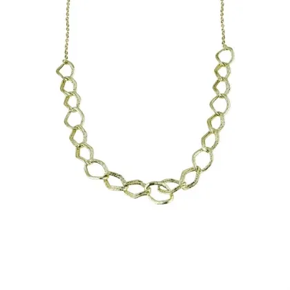 Zdjęcie Luksusowy choker z łańcuszkiem w kształcie rombu 45 cm