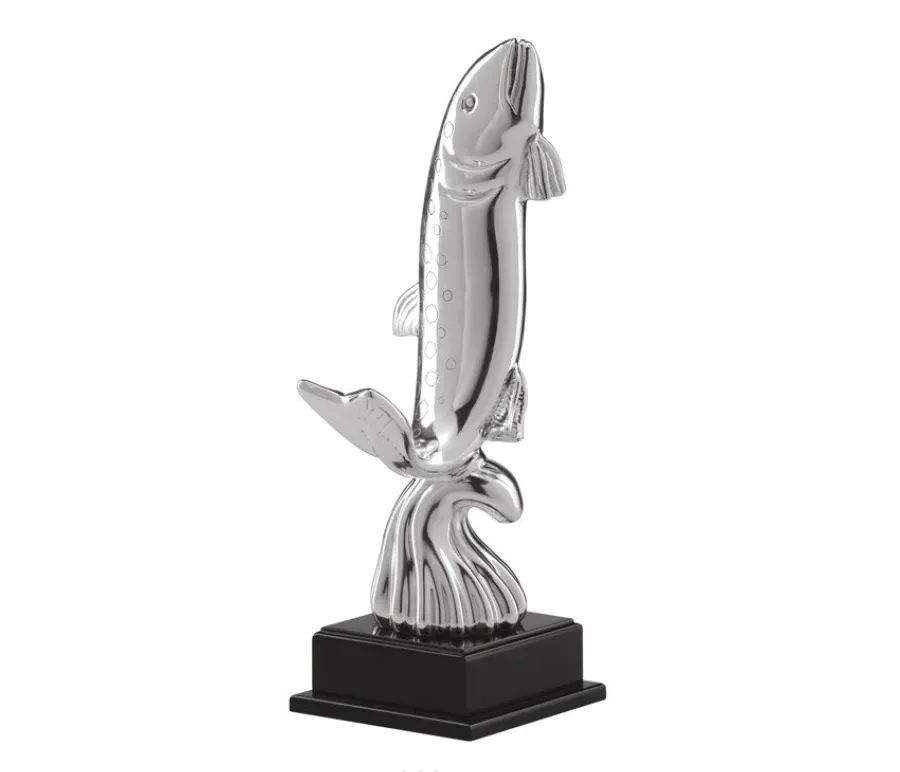 picture 1 Silver-plated figurine with fish - Astra Argenti