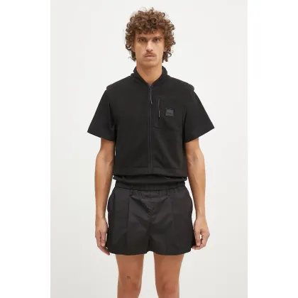 Zdjęcie Rains bezrękawnik Fleece W Vest 18500 kolor czarny przejściowy 18500.-BLACK