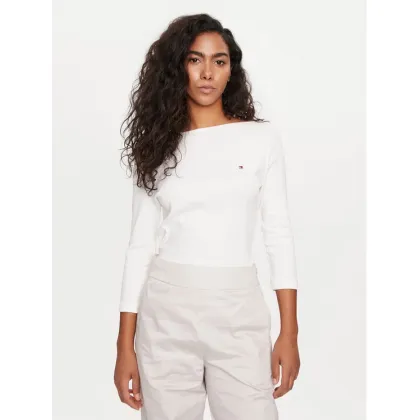 Zdjęcie Tommy Hilfiger Bluzka New Cody WW0WW40589 Écru Slim Fit