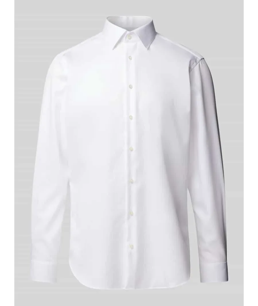 obrazek 1 Koszula biznesowa o kroju regular fit z drobnego twillu