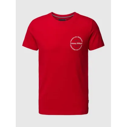 Zdjęcie T-shirt o kroju slim fit z okrągłym dekoltem
