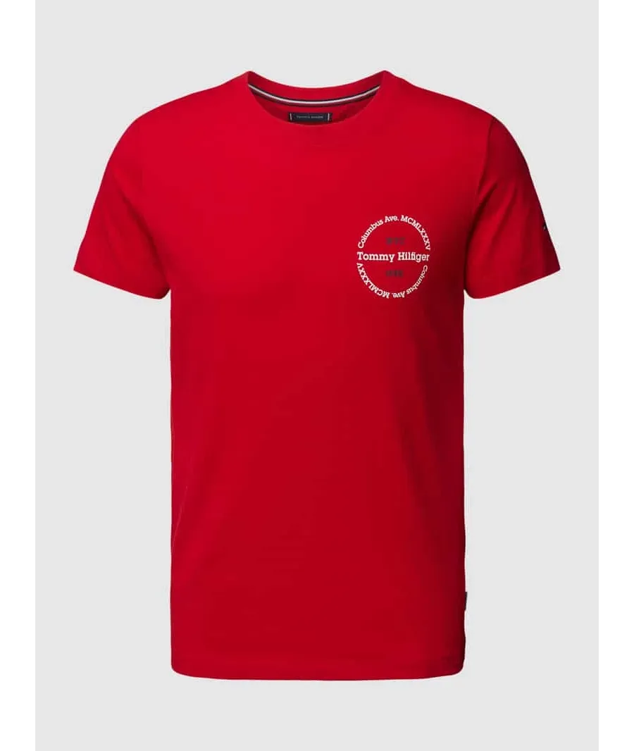 obrazek 1 T-shirt o kroju slim fit z okrągłym dekoltem