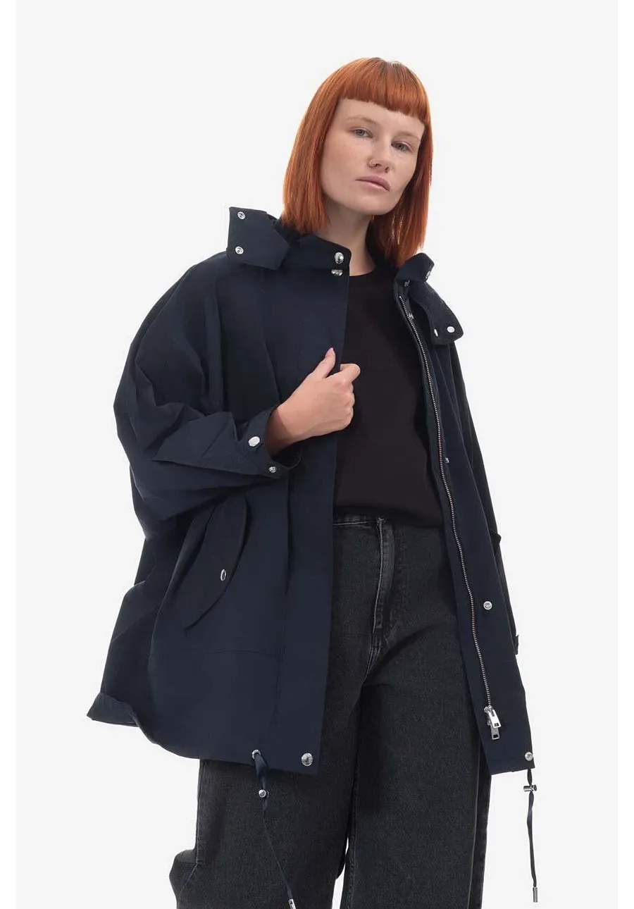 obrazek 1 Woolrich parka Woolrich Summer Anorak CFWWOU0788FRUT3128 3989 damska kolor granatowy przejściowa CFWWOU0788FRUT3128-3989