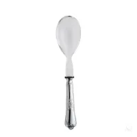 Picture Decorated silver and plexiglass salad serving fork - Zaramella Argenti