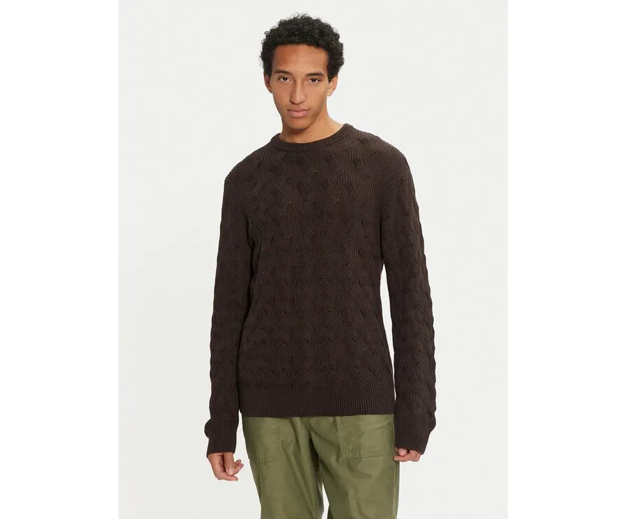 obrazek 1 Selected Homme Sweter 16094503 Brązowy Regular Fit