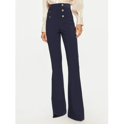Zdjęcie Elisabetta Franchi Spodnie materiałowe PA-050-47E2-V860 Granatowy Regular Fit