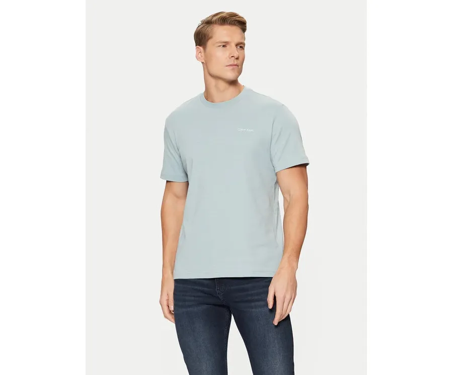 obrazek 1 Calvin Klein T-Shirt Micro Logo Interlock T-Shirt K10K109894 Niebieski Regular Fit