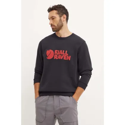 Zdjęcie Fjallraven bluza dresowa Fjällräven Logo kolor czarny z nadrukiem F84142.550