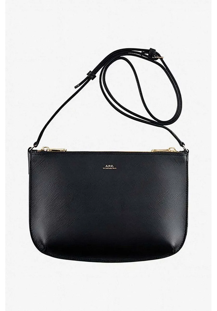 obrazek 1 A.P.C. torebka skórzana Sac Sarah PXBJQ-F61404 BLACK kolor czarny