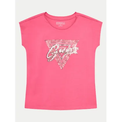 Zdjęcie Guess T-Shirt J4GI21 K6YW4 Różowy Boxy Fit