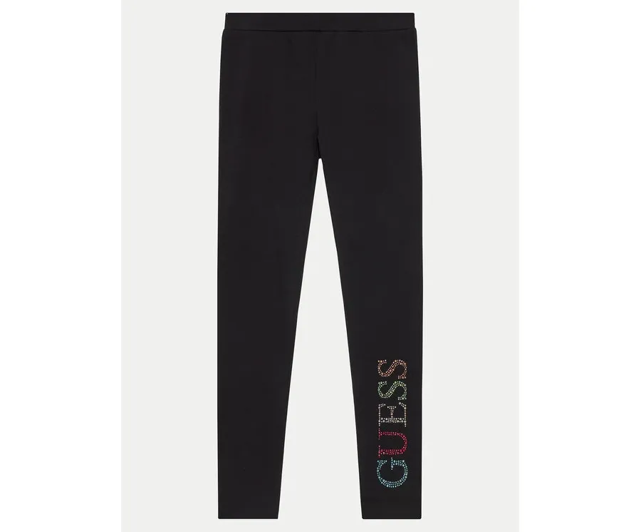 obrazek 1 Guess Legginsy J4GB10 J1314 Czarny Regular Fit