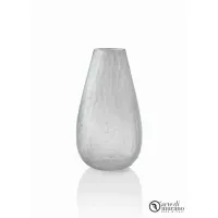 Picture Designer white forged vase made of Murano glass
