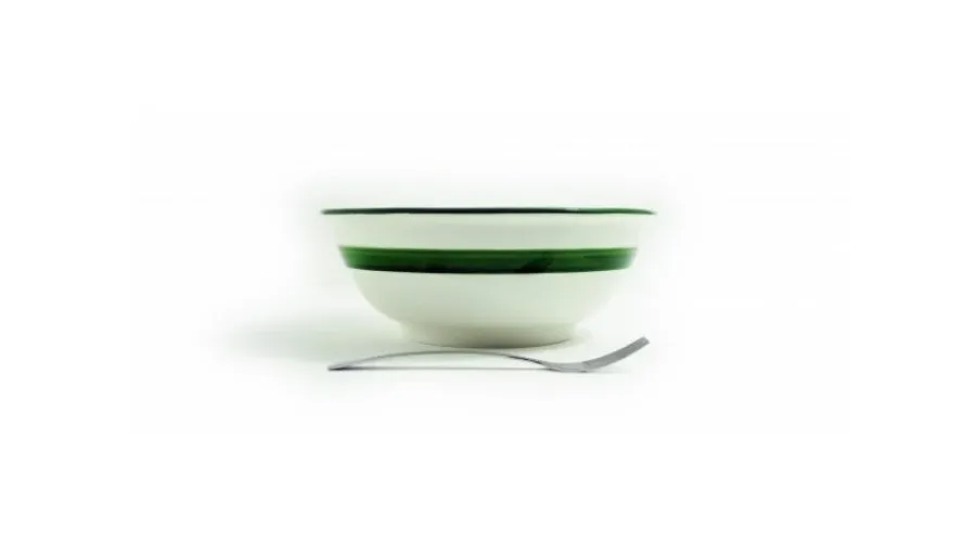 obrazek 3 Średnia okrągła ręcznie malowana miska sałatkowa - Le Ceramiche