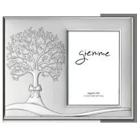 Picture A unique silver photo frame 9x13 cm decorated with a tree motif