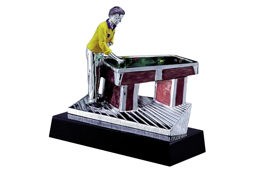 picture 1 Figurine pool player - Astra Argenti