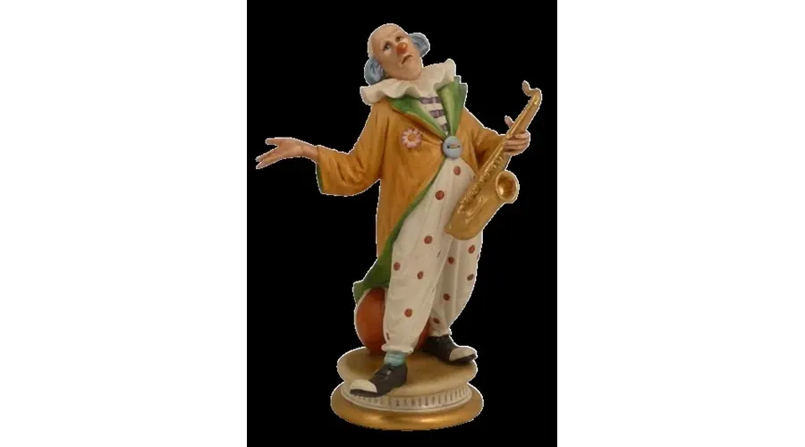 obrazek 1 Porcelanowy klaun z saksofonem