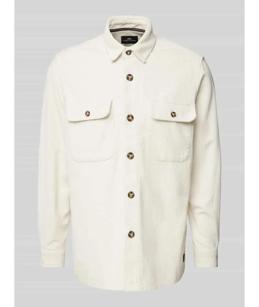 obrazek 1 Kurtka koszulowa z listwą guzikową model ‘Corduroy’
