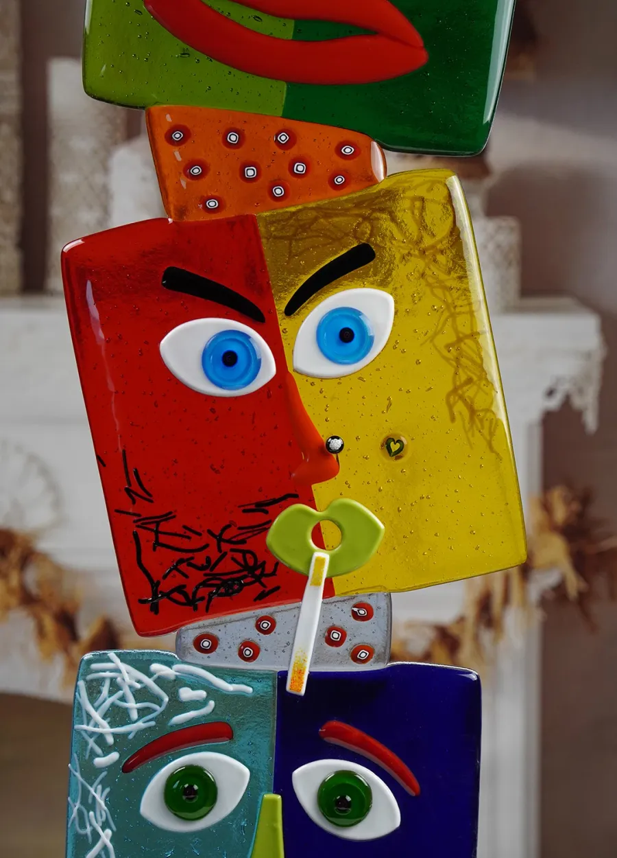 obrazek 2 Abstrakcyjna rzeźba pop-art ze szkła Murano