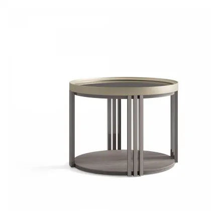 Zdjęcie Luksusowy okrągły stolik kawowy o oryginalnym designie