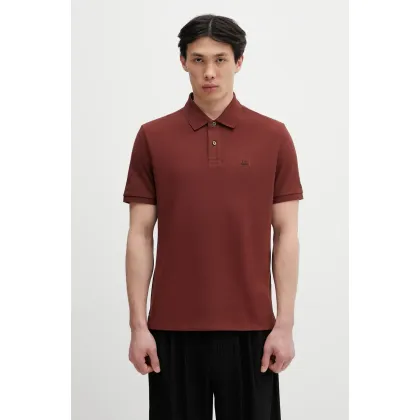 Zdjęcie C.P. Company polo męski kolor pomarańczowy gładki 18CMPL065A005263W