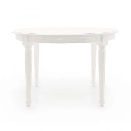 Zdjęcie Biały elegancki stół z drewna bukowego - Sevensedie