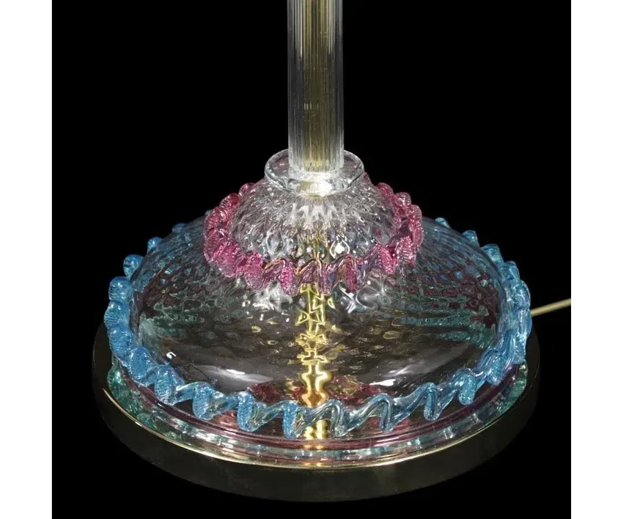 obrazek 3 Elegancka włoska szklana lampa podłogowa - szkło murano