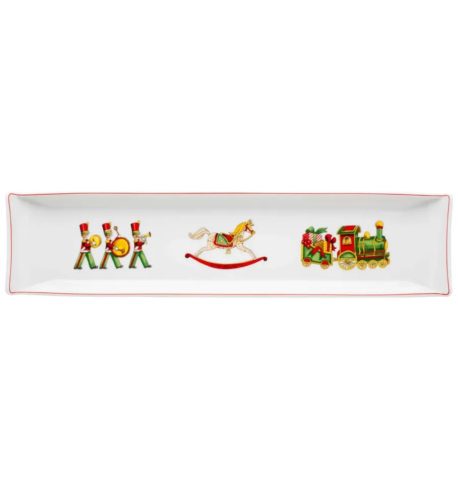 obrazek 1 Porcelanowa prostokątna taca z kolekcji Christmas Magic inspirowanej Londynem - Vista Alegre