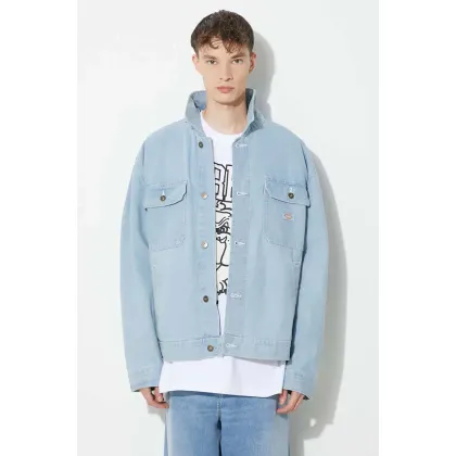 Zdjęcie Dickies kurtka jeansowa Madison męska kolor niebieski przejściowa DK0A4YER