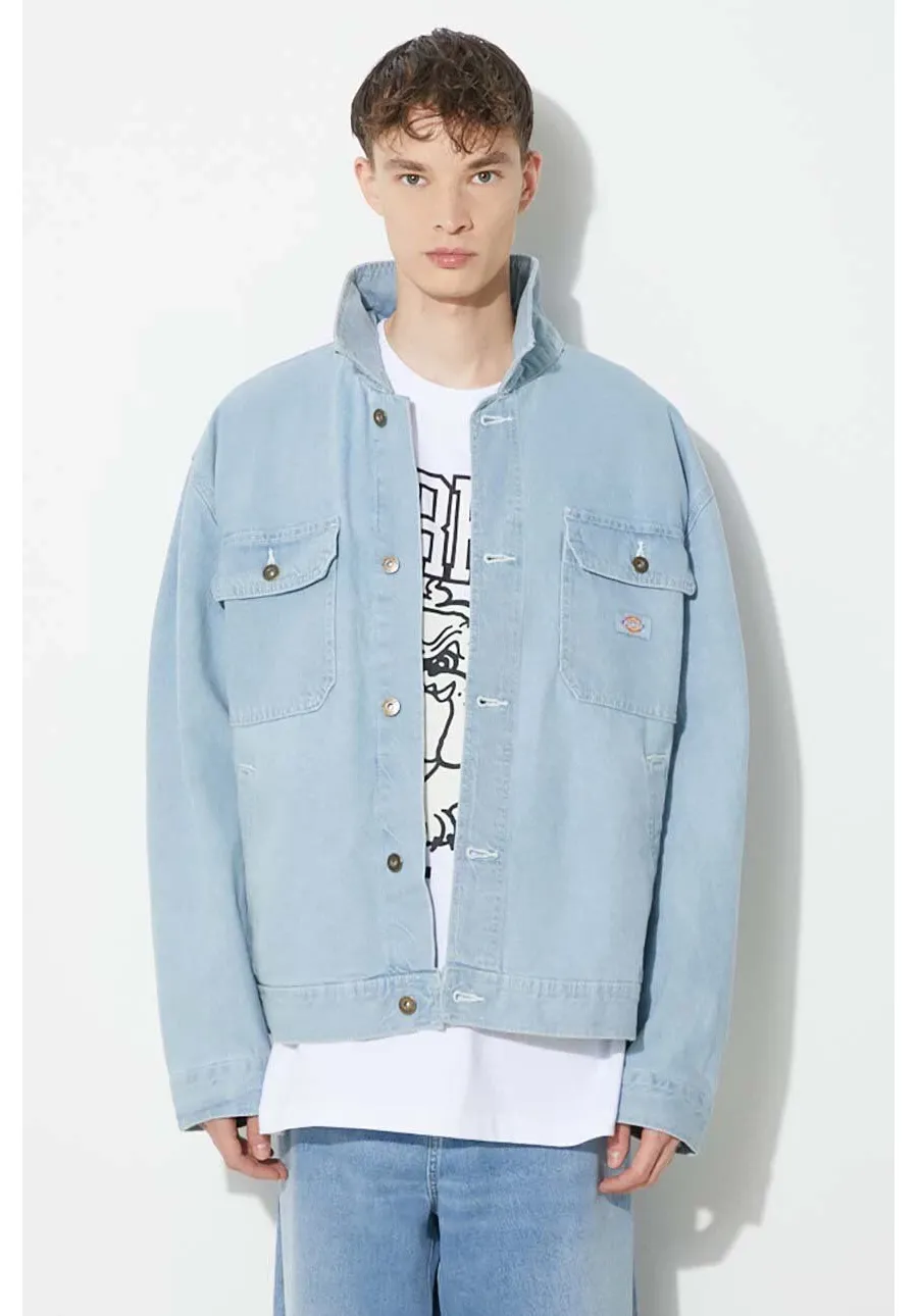 obrazek 1 Dickies kurtka jeansowa Madison męska kolor niebieski przejściowa DK0A4YER