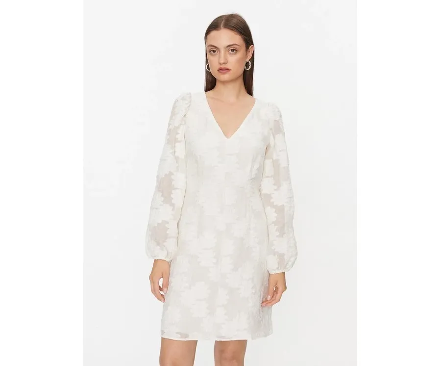 obrazek 1 Samsøe Samsøe Sukienka codzienna Anai F00002933 Écru Regular Fit